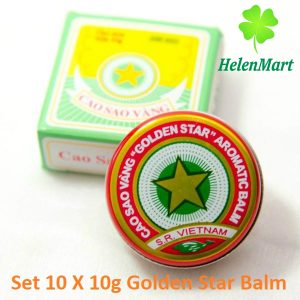 Golden Star Balm Vietnamese Cao Sao Vang Ointment Cream