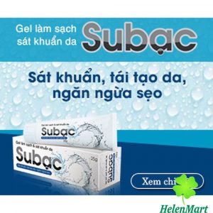 Subac Gel – Skin Cleansing And Antiseptic Gel – 25 g