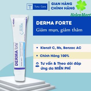 Set 04 tubes Derma Forte gel 15g reduces acne prevents scars - Free ship