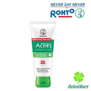 Acnes 3S Creamy Wash Facial Rohto Mentholatum 50gr - Free shipping