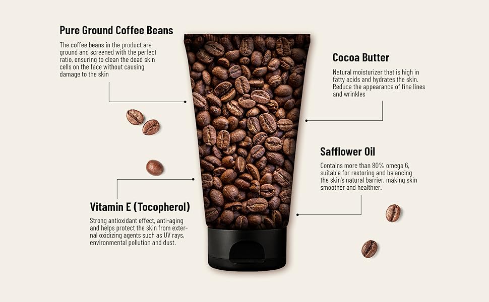 COMBO Cocoon Face Polish Dak Lak Coffee 150ml and Cocoa Butter For Soft And Radiant Skin 150ml at Viet Nam