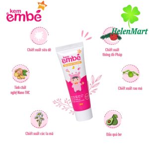 Combo 04 tubes Em be itching relief cream for babies 20gr - Free shipping