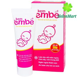 Combo 04 tubes Em be itching relief cream for babies 20gr - Free shipping