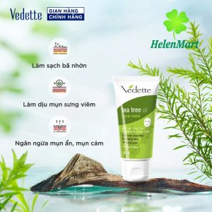 Vedette Tea Tree antibacterial acne treatment gel 18g