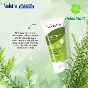 Vedette Tea Tree Mask 80Ml Helenmart